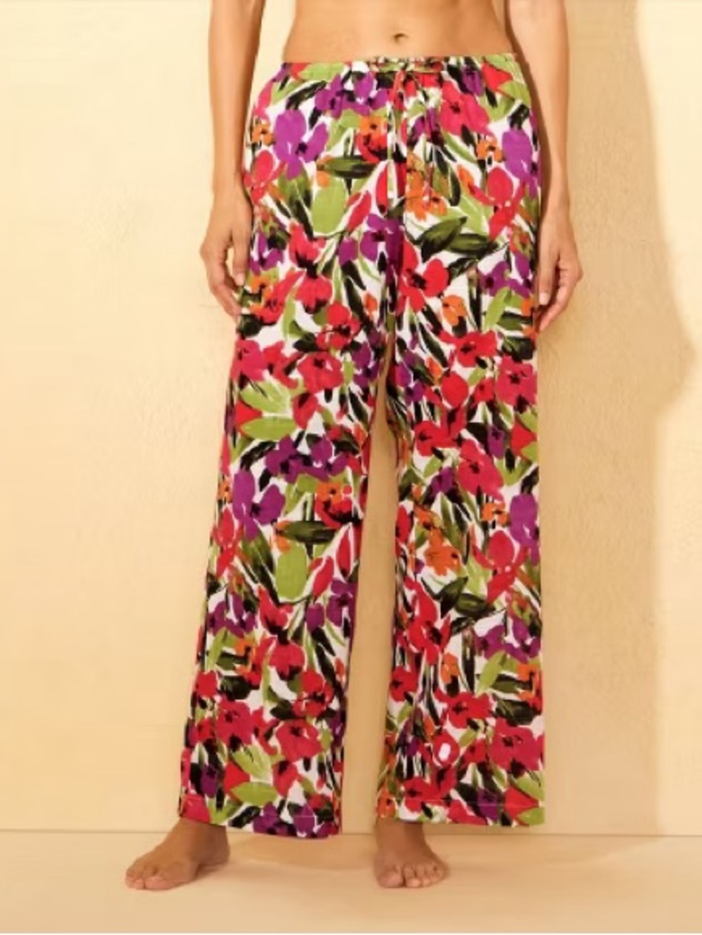 Floral Beach/Swim Cover Up Pants